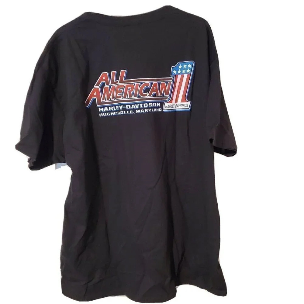 Harley Davidson I’m An All American”‎ 2019 Small Black T Shirt Hughesville Mens - Picture 2 of 4